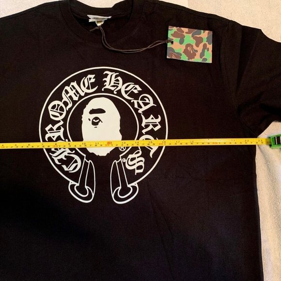 A Bathing Ape Bape Ape x Chrome Hearts Tee Shirt in BLACK New With Tags … - Picture 10 of 11